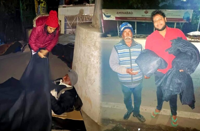 Empower Skill Foundation blanket distribution to poor in lucknow