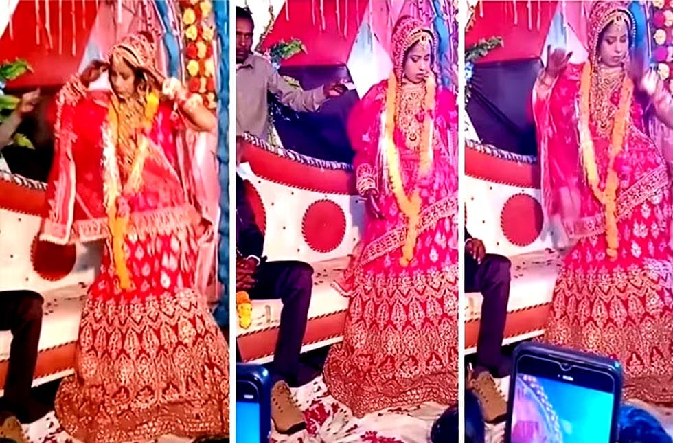 trending dulhan funny dance before dulha jija shocking act with sali video viral