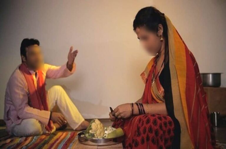 husband wife in bedroom