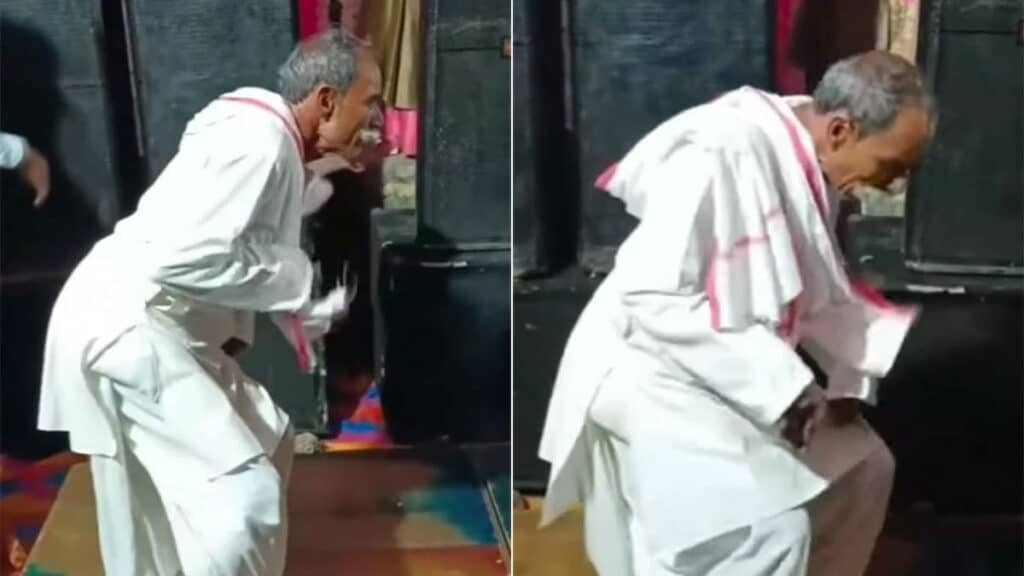 बूढ़े दादा ने मुंह में बीड़ी दबाकर DJ पर किया ‘मुर्गा डांस’, लोग बोले- कमाल कर दियो ताऊ