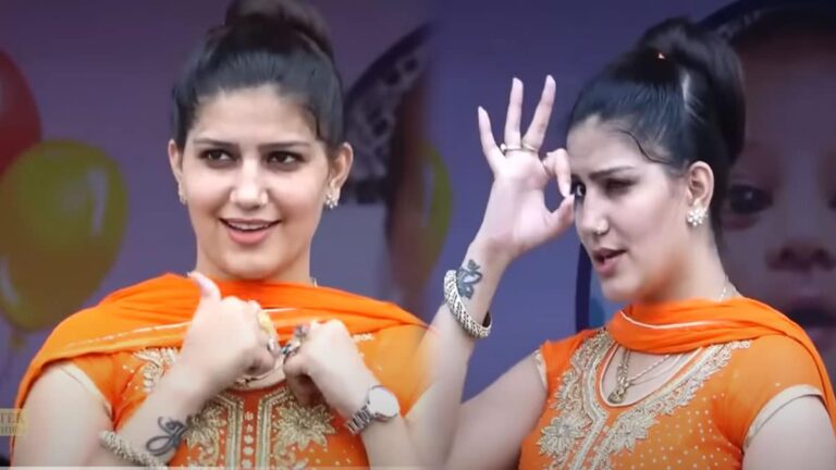 Haryanvi Dance Video: ऑरेंज सूट में सपना चौधरी ने लगाए ठुमके, दीवानी हुई पागल भीड़ sapna chaudhary