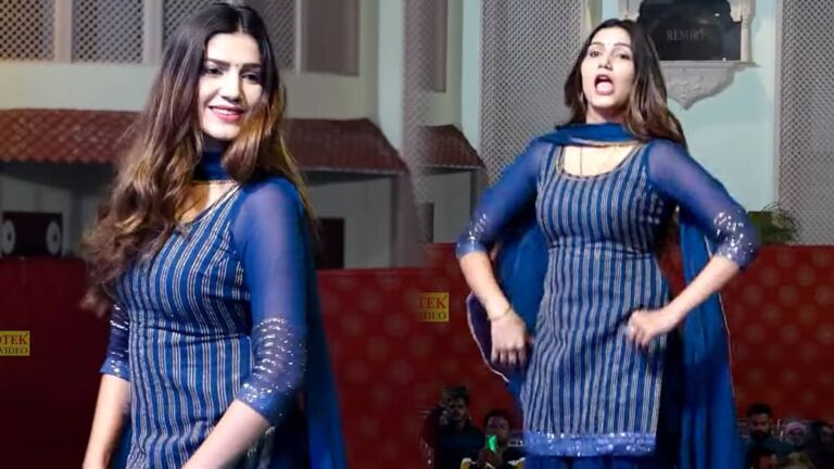 नीले रंग के सूट में बिजली सी झमाझम नाची सपना चौधरी, तड़कता डांस देख दीवाने हुए लोग sapna chaudhary viral dance