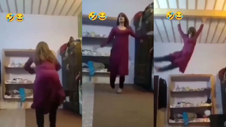 लड़की ने छत से लटक-लटक कर किया डांस, Video देख हंसते-हंसते पेट जाएगा फूल viral