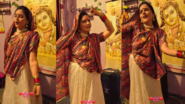 Video: सीमा हैदर ने भगवान श्रीकृष्ण की फोटो के सामने गंदे गाने पर लगाए ठुमके, लोग बोले- कौन से कोठे…. seema haider choli ke pcihe