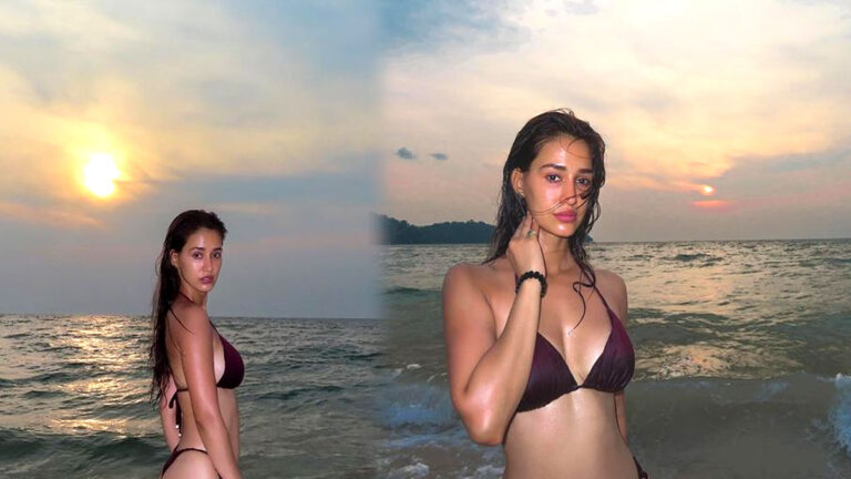 disha patni in red bikini p