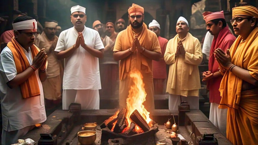 pooja ke samay rone ka matl