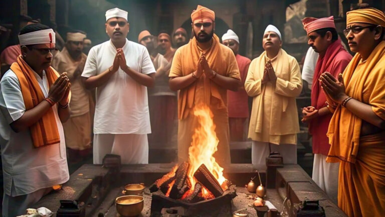 pooja ke samay rone ka matl