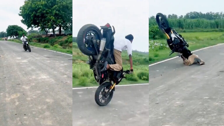 bike stunt viral video