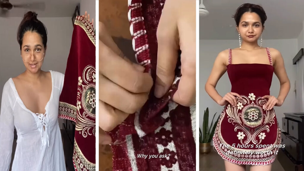 dress from sofa cover