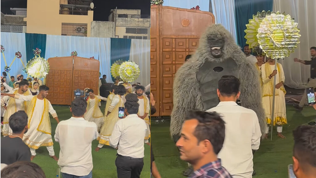 gorilla in wedding