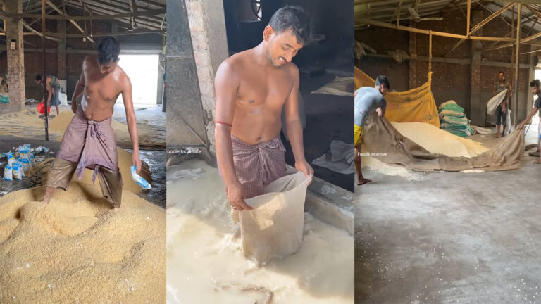 मुरमुरा खाने वालों के होश उड़ा देगा यह Video, झालमुरी-भेलपूड़ी से हो जाएगी चिढ़ murmure bnane ki vidhi