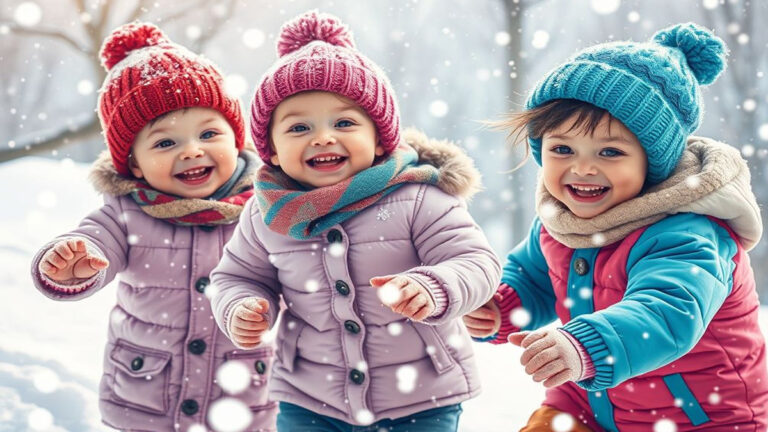 kids in winters
