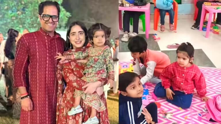 IAS अफसर का बड़ा फैसला: बेटी को महंगे स्कूल नहीं, सरकारी आंगनवाड़ी में पढ़ाएंगे chitrakoot dm in govt schoo.jpg