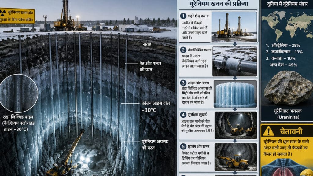 मूंगफली जितना यूरेनियम… और उसके लिए धरती के अंदर जमी बर्फ की दीवार! जानिए क्यों इस खतरनाक धातु पर दुनिया में मचा है संग्राम uranium