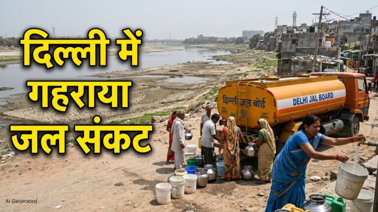 दिल्ली में गहराया जल संकट, वजीराबाद जलाशय में पानी की भारी कमी, यमुना में ज्यादा पानी छोड़ने की मांग तेज Delhi Jal Sankat