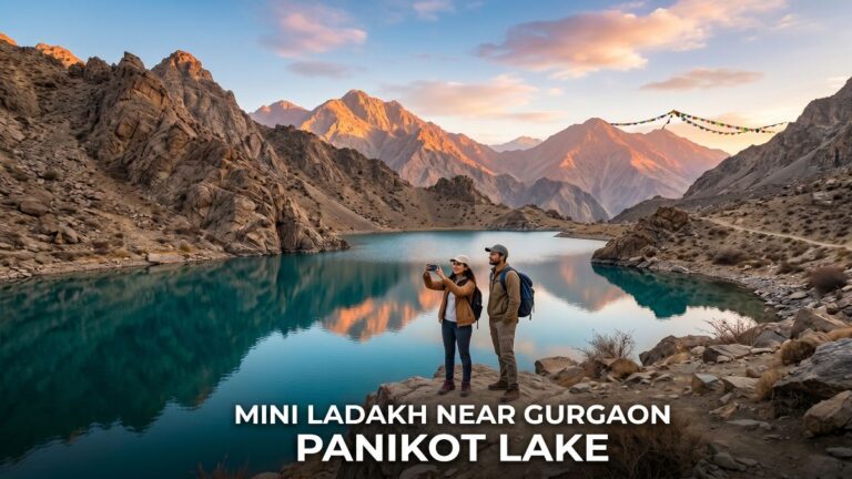 गुरुग्राम से सिर्फ 30 KM दूर छिपी है ‘Mini Ladakh’ जैसी जगह, सोशल मीडिया पर वायरल हुई Panikot Lake Panikot Lake