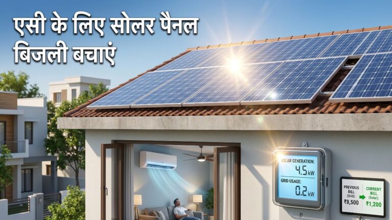 1 से 2 टन AC चलाने के लिए कितने Solar Panel चाहिए? खरीदने से पहले समझ लें पूरा हिसाब Solar Panel For AC
