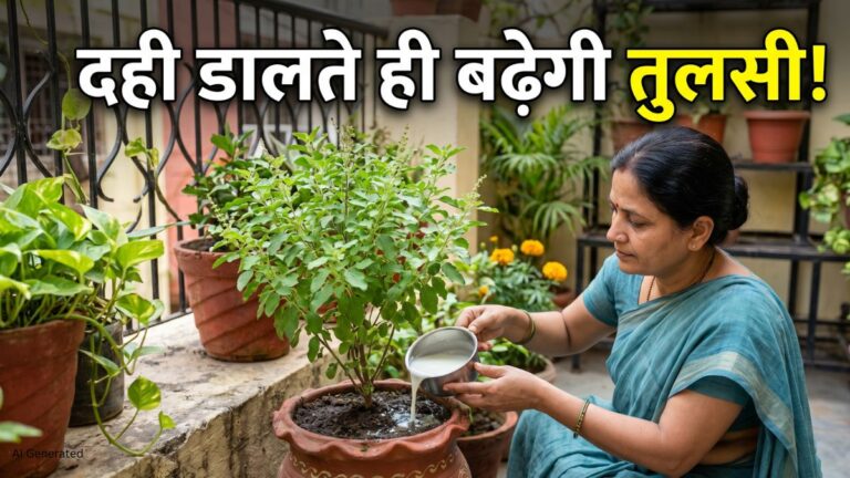 दही से दोगुनी रफ्तार से बढ़ सकती है तुलसी! माली ने बताया पौधे को घना और हरा-भरा बनाने का आसान तरीका Tulsi