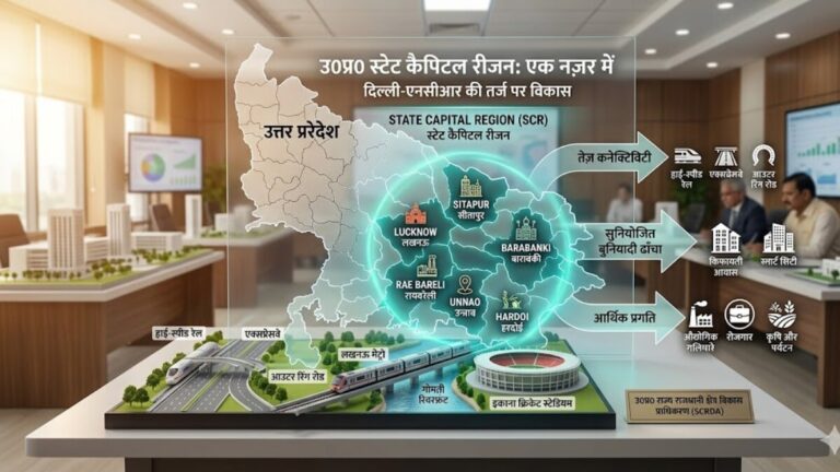 दिल्ली-एनसीआर की तर्ज पर बदलेगी लखनऊ की सूरत, SCR के लिए बनी 29 बड़ी योजनाएं, मेट्रो के 10 नए कॉरिडोर को मंजूरी UPSCR