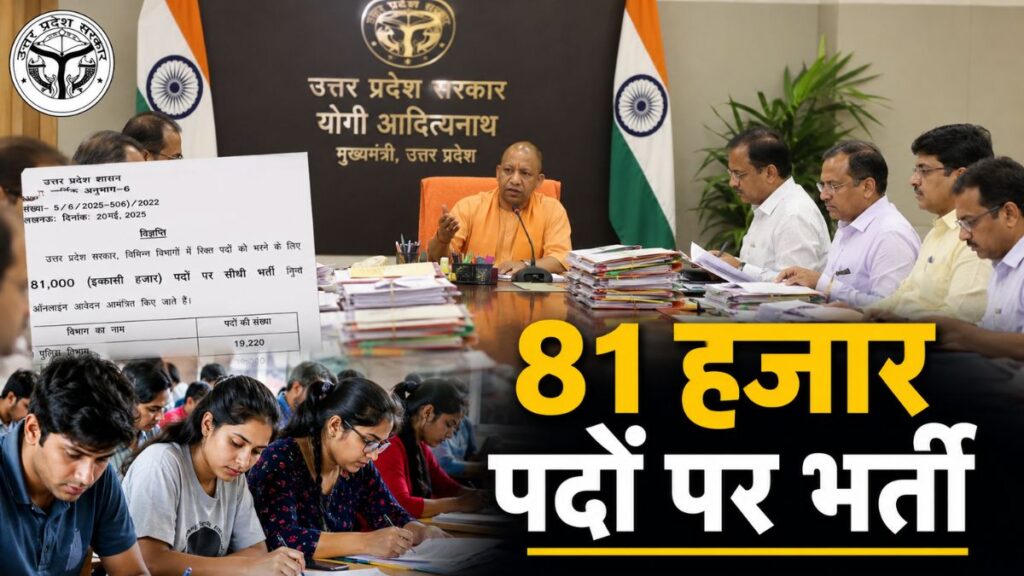यूपी में 81 हजार से ज्यादा सरकारी भर्तियों पर CM योगी का बड़ा आदेश, तय समय में पूरी होगी भर्ती प्रक्रिया Vacancy