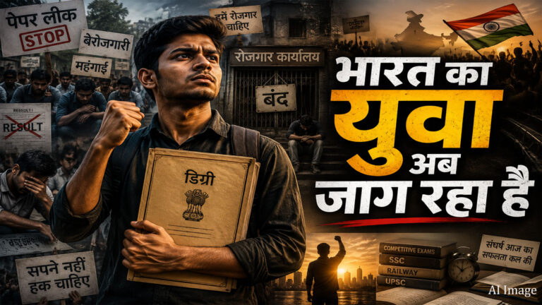 देश के युवाओं की सच्चाई पर भावुक कविता: भारत का युवा अब जाग रहा है bharat ka yuva jag raha hai.jpg
