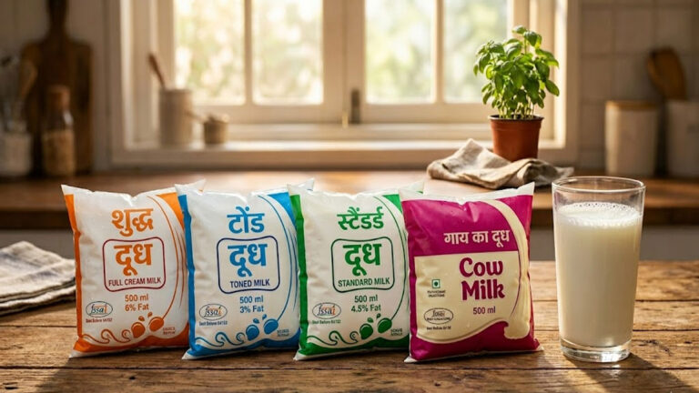 सावधान! कहीं आप गलत पैकेट वाला दूध तो नहीं पी रहे? जानें नीले और नारंगी पैकेट का असली सच milk reality.jpg