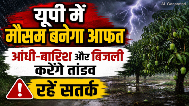 UP Weather Update: उत्तर प्रदेश में आज मौसम बनेगा आफत! तेज तूफान, बिजली गिरने और भारी बारिश की चेतावनी up weather 9
