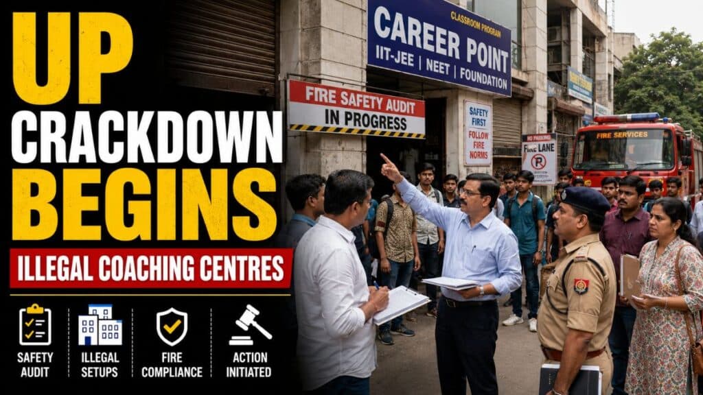 लखनऊ अग्निकांड के बाद यूपी सरकार का बड़ा एक्शन, अवैध कोचिंग सेंटरों के खिलाफ राज्यव्यापी अभियान शुरू Illegal Coaching Centre