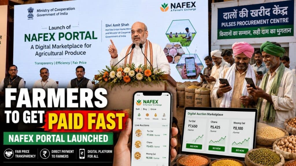 किसानों को 48 घंटे में मिलेगा भुगतान, अमित शाह ने लॉन्च किया NAFED का नया e-Auction Portal NAFED e-Auction Portal