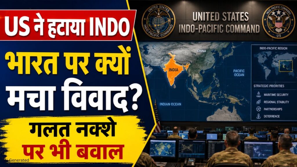 US ने सैन्य कमांड से हटाया ‘Indo’, भारत का गलत नक्शा दिखाने पर भी उठा विवाद Pacific Command