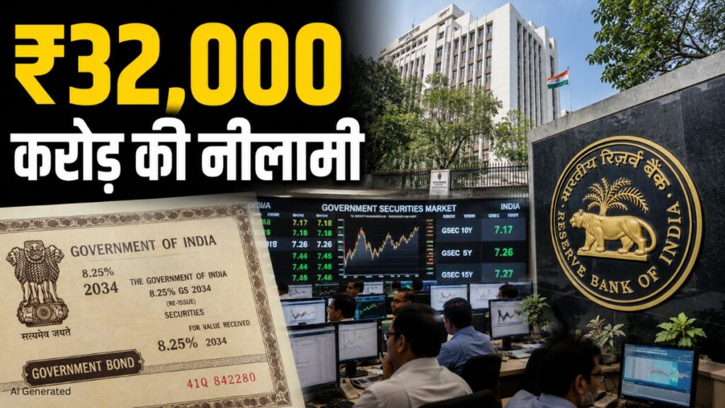 RBI की नई सरकारी बॉन्ड नीलामी, 12 जून को जुटाए जाएंगे ₹32,000 करोड़ RBI की नई सरकारी बॉन्ड नीलामी