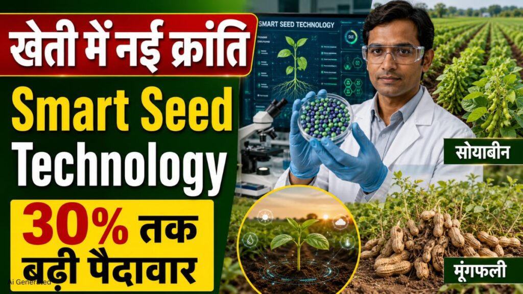 ICAR की Smart Seed Technology से खेती में क्रांति. मूंगफली और सोयाबीन की पैदावार 30% तक बढ़ी Smart Seed Technology