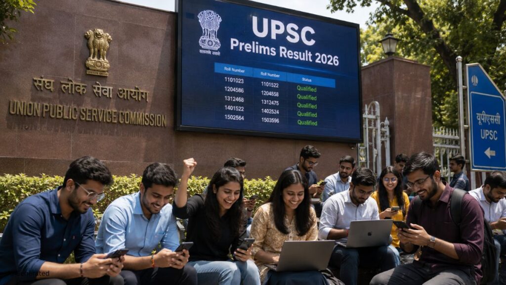 UPSC Prelims Result 2026 घोषित. 13,343 उम्मीदवारों ने मेंस परीक्षा के लिए किया क्वालिफाई UPSC