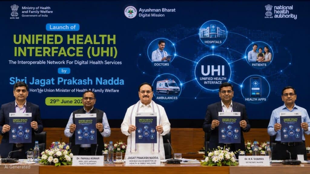 स्वास्थ्य मंत्री जेपी नड्डा ने लॉन्च किया Unified Health Interface (UHI), अब किसी भी ऐप से मिलेंगी डिजिटल हेल्थ सेवाएं Unified Health Interface