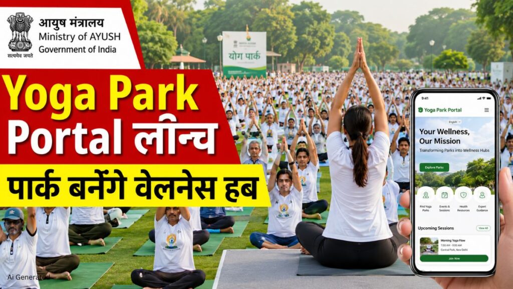 आयुष मंत्रालय ने लॉन्च किया Yoga Park Portal. देशभर के सार्वजनिक पार्क बनेंगे वेलनेस हब Yoga Park Portal