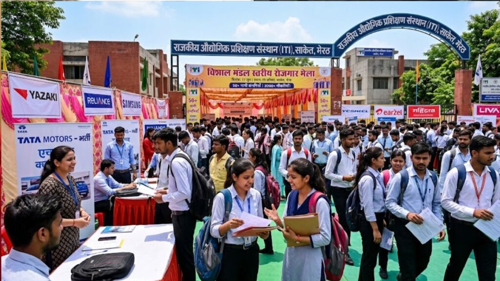 मेरठ में खुलेगा नौकरियों का पिटारा! 17 जून को मेगा जॉब फेयर, 50 बड़ी कंपनियां देंगी 3000+ युवाओं को रोजगार meerut rojgar mela