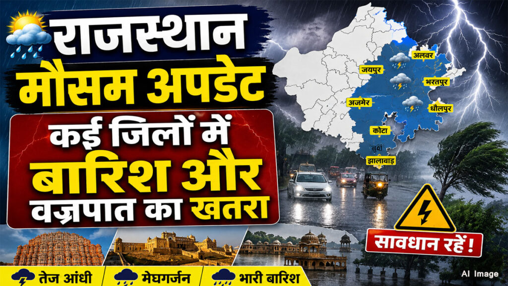 Rajasthan Weather Update: राजस्थान के इन जिलों में आज बदल जाएगा मौसम, आंधी-बारिश को लेकर अलर्ट जारी rajasthan weather update 13 june