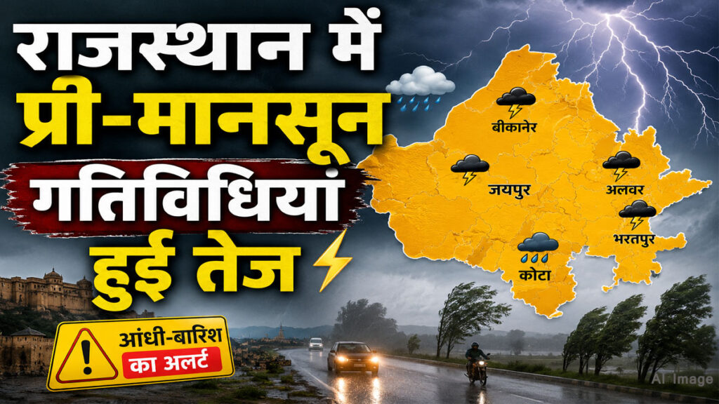 Rajasthan Weather Update: राजस्थान में मौसम का बड़ा यू-टर्न! 15 जून से इन जिलों में आंधी-बारिश का अलर्ट rajasthan weather update 15 june 2026