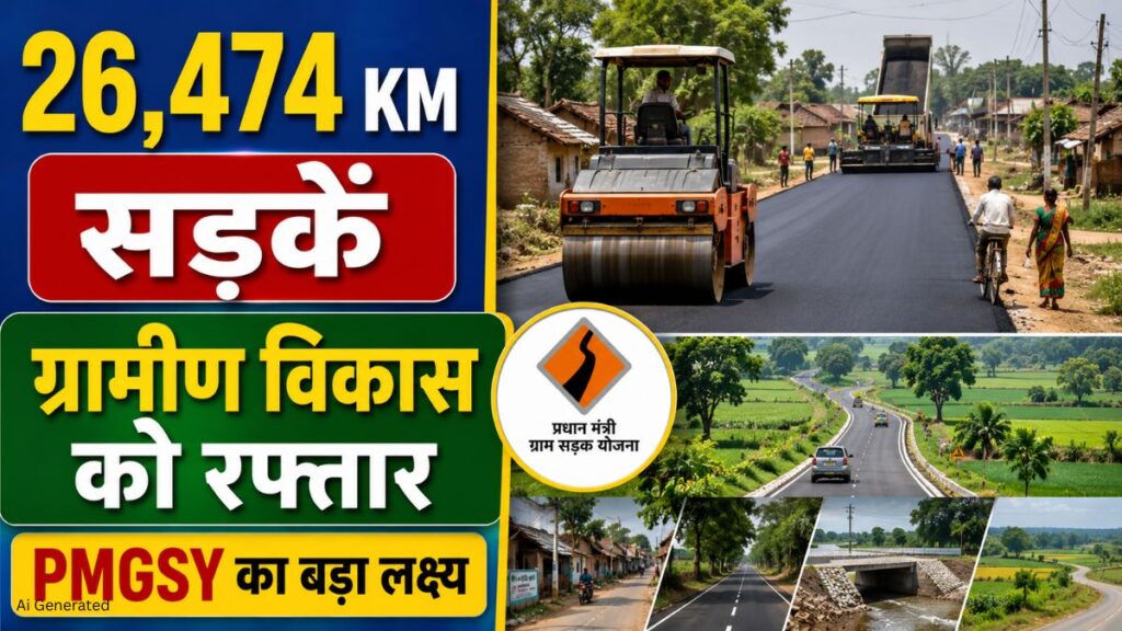 ग्रामीण सड़कों को मिलेगा बड़ा बढ़ावा. 2026-27 में 26,474 किलोमीटर सड़क निर्माण का लक्ष्य, केंद्र ने राज्यों को दिए निर्देश ग्रामीण सड़क