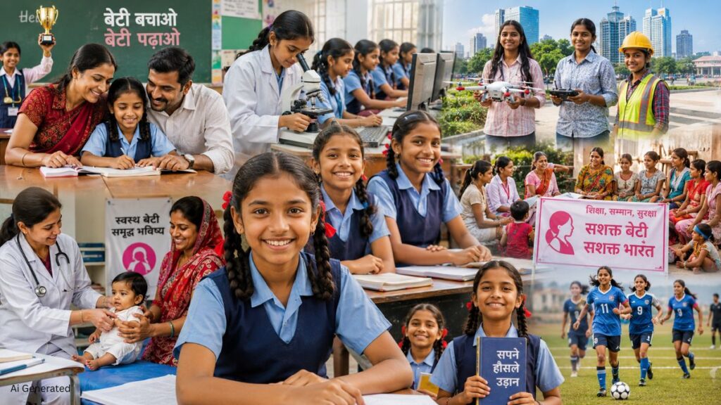बेटी बचाओ बेटी पढ़ाओ: कैसे बदली बालिकाओं की शिक्षा, सुरक्षा और सम्मान की तस्वीर बेटी बचाओ बेटी पढ़ाओ