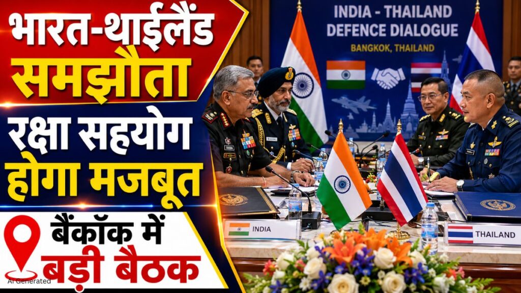 भारत-थाईलैंड रक्षा सहयोग को नई मजबूती. बैंकॉक में 10वें रक्षा संवाद में कई अहम मुद्दों पर सहमति भारत थाईलैंड समझौता