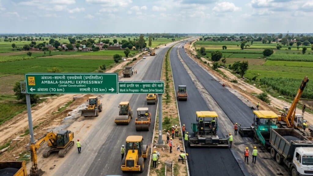 उत्तर भारत के विकास को मिलेगी रफ्तार, दिसंबर 2026 तक तैयार होगा 122 KM लंबा अंबाला-शामली एक्सप्रेसवे Ambala-Shamli Expressway