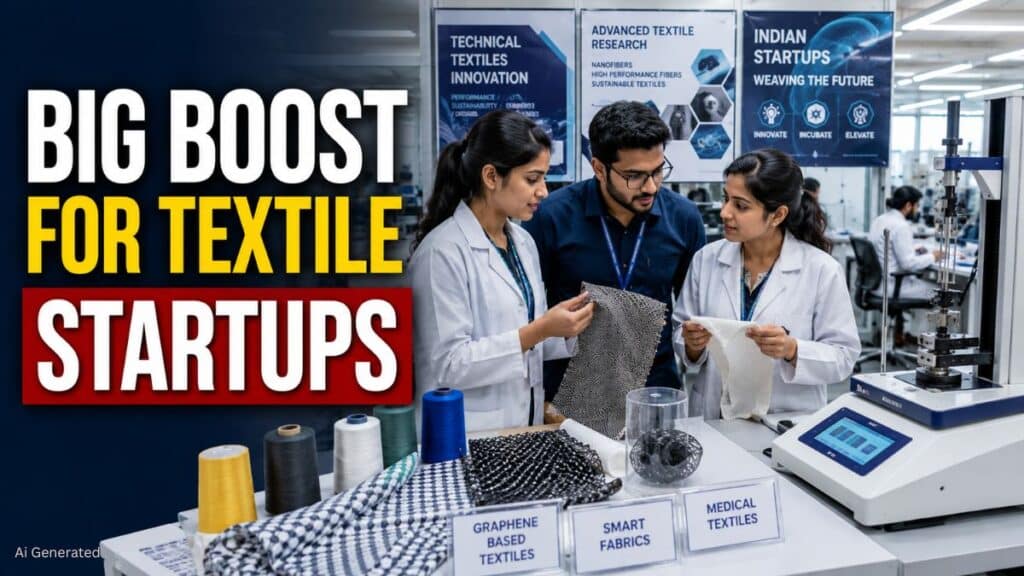 GREAT Scheme से टेक्निकल टेक्सटाइल स्टार्टअप्स को मिल रही नई उड़ान, 31 स्टार्टअप्स को सरकार का समर्थन BIG BOOST FOR TEXTILE STARTUPS