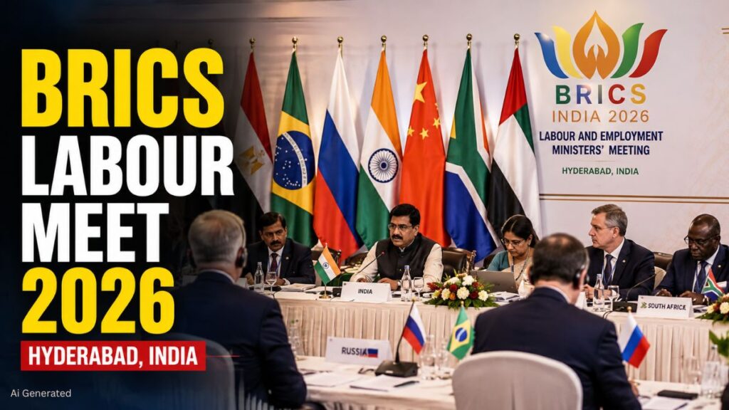 हैदराबाद में आज से 12वीं BRICS श्रम एवं रोजगार मंत्रियों की बैठक, सामाजिक सुरक्षा और रोजगार पर होगा बड़ा मंथन BRICS