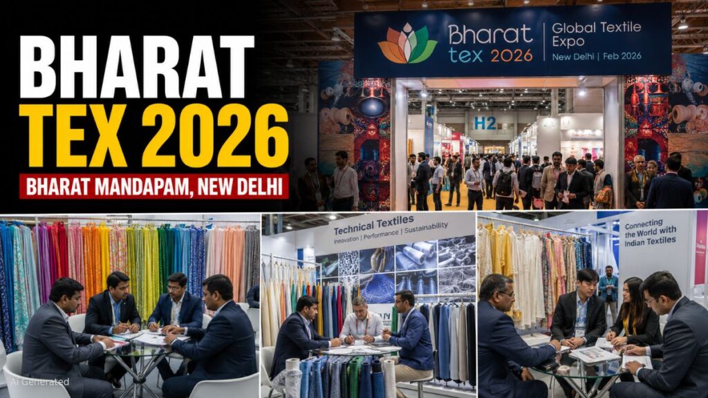 Bharat Tex 2026: आज से शुरू होगा दुनिया का सबसे बड़ा टेक्सटाइल एक्सपो, 7,000 विदेशी खरीदार और 1,600 से अधिक प्रदर्शक होंगे शामिल Bharat Tex 2026