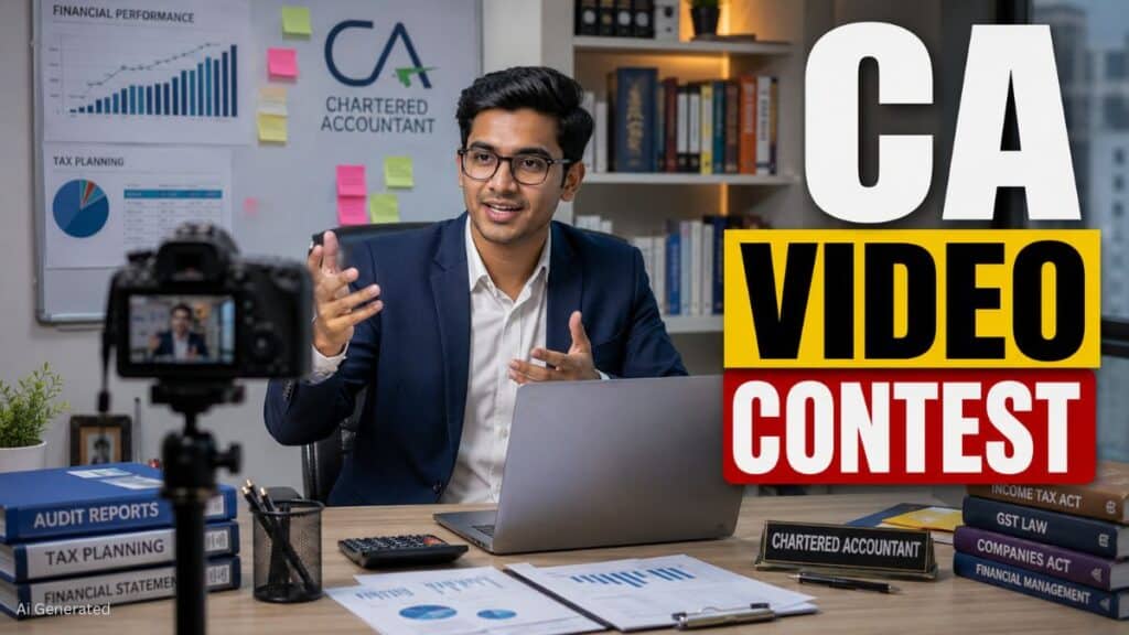 ICAI और MyGov लेकर आए शॉर्ट वीडियो प्रतियोगिता, जीतें ₹25,000 तक का पुरस्कार CA Video प्रतियोगिता