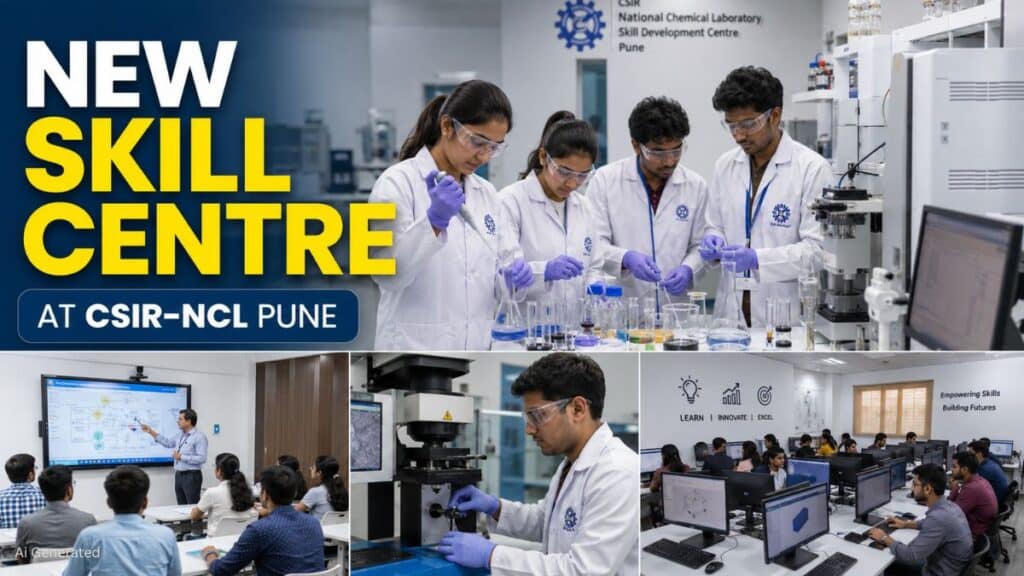 CSIR-NCL पुणे में अत्याधुनिक स्किल डेवलपमेंट सेंटर का उद्घाटन. युवाओं को मिलेगा हाई-टेक प्रशिक्षण CSIR NCL Skill Development Centre