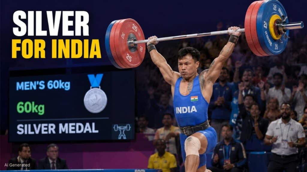 CWG 2026: राष्ट्रमंडल खेलों में भारत को दूसरी सफलता, ऋषिकांत सिंह ने वेटलिफ्टिंग में जीता रजत पदक CWG 2026 Silver For India