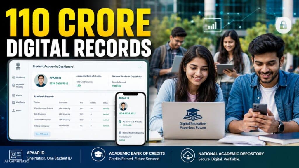 Digital India के 11 साल. अब स्कूल और कॉलेज ट्रांसफर होंगे आसान, 110 करोड़ से ज्यादा डिजिटल शैक्षणिक रिकॉर्ड उपलब्ध Digital India, APAAR ID
