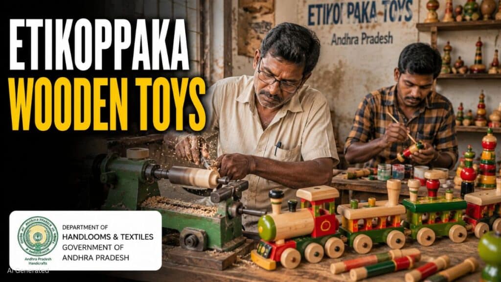 Etikoppaka Wooden Toys: आंध्र प्रदेश की पारंपरिक लकड़ी की खिलौना कला ETIKOPPAKA WOODEN TOYS